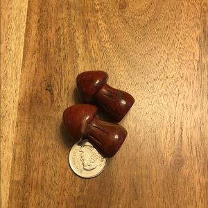 New! Carved agate mushrooms!  Great Christmas stocking stuffer!